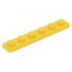 LEGO lapos elem 1x6, sárga (3666)